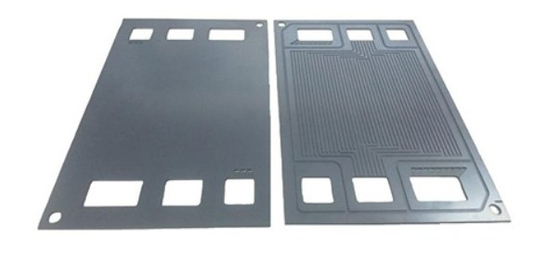 Plaque de graphite de carbone de 2 mm la plus fine Plaques bipolaires flexibles dans la pile à combustible