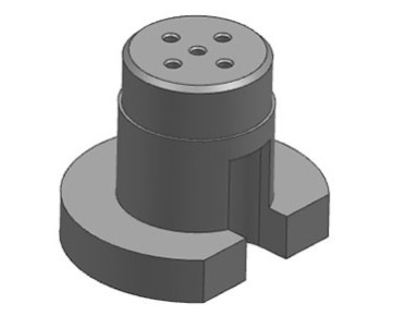 Carbone de haute pureté 25uom 90Mpa Formes de graphite personnalisées