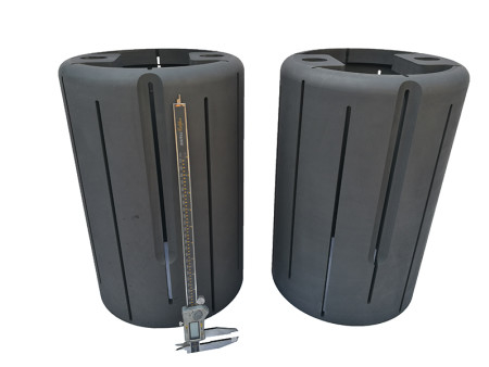 Carbone de haute pureté 25uom 90Mpa Formes de graphite personnalisées